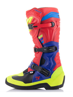 Buty cross Alpinestars MX Tech 3 czerwono-niebiesko-żółte