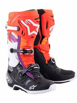 Buty enduro Alpinestars MX Tech 10 pomarańczowo-czarno-fioletowe