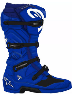 Buty enduro Alpinestars MX Tech 7 niebieskie