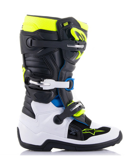 Buty enduro dziecięce Alpinestars MX Tech 7S niebiesko-żółto-czarne