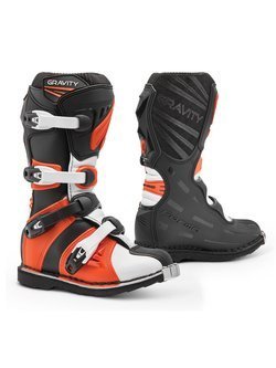 Buty enduro dziecięce Forma Gravity czarno-pomarańczowe