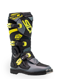 Buty enduro dziecięce Sidi Flame czarno-szaro-żółte