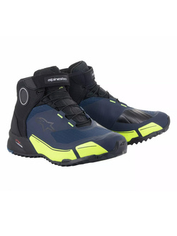 Buty motocyklowe Alpinestars CR-X Drystar® czarno-niebiesko-fluo