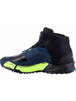 Buty motocyklowe Alpinestars CR-X Drystar® czarno-niebiesko-fluo