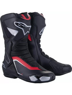 Buty motocyklowe Alpinestars SMX-6 V3 Boots czarno-srebrno-czerwone