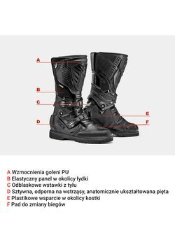 Buty motocyklowe Sidi Adventure 2 Gore-Tex czarne