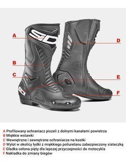 Buty motocyklowe Sidi Performer czarne