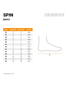 Buty motocyklowe tekstylne Ozone Spin czarne