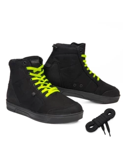 Buty motocyklowe tekstylne Ozone Town czarno-fluo