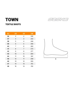 Buty motocyklowe tekstylne Ozone Town czarno-fluo