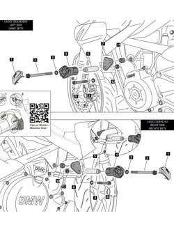 Crash pady PUIG do BMW G310R (16-)/ G 310 GS (17-) (czarne)