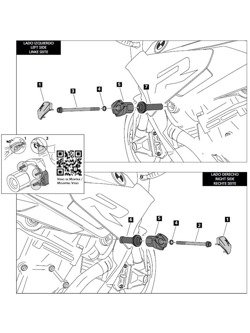 Crash pady PUIG do BMW S1000R [17-20] (czarne)