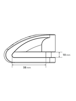 Disclock Lampa Stone czarny [trzpień: Ø 10 mm]