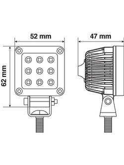 Dodatkowe światło Led Lampa WL-18 [9/32 V]