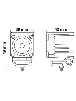 Dodatkowe światło Led Lampa WL-19 [9/32 V]