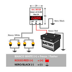 Elektroniczny przerywacz do kierunkowskazów ledowych 6/12/24V marki Lampa