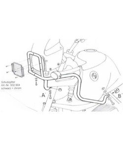 Gmol górny Hepco&Becker do BMW R 850 GS / R 1100 GS Chrom