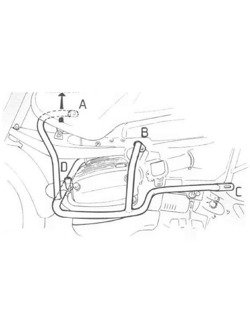 Gmol silnika Hepco&Becker do BMW R 1150 GS Srebrny