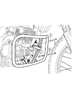 Gmol silnika Hepco&Becker do Honda XR 125 L (02-08) czarny