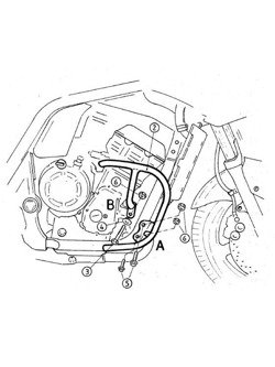 Gmol silnika Hepco&Becker do Yamaha FZS 1000 Fazer