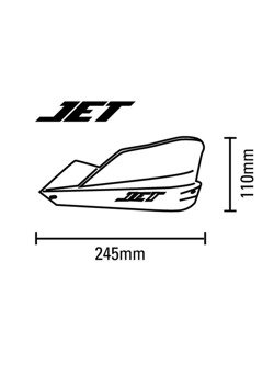 Handbary Barkbusters JET + zestaw mocujący BMW F650GS (-07), G650GS (08-10) żółte