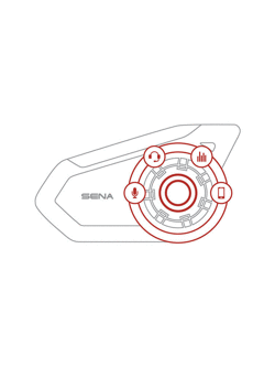 Interkom motocyklowy Sena 30K (1 zestaw)