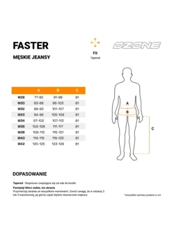 Jeansy motocyklowe Ozone Faster TR czarne 