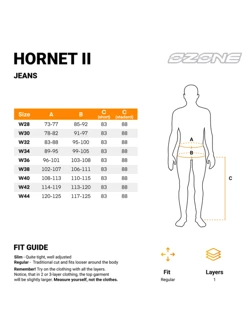 Jeansy motocyklowe Ozone Hornet II ciemnoniebieskie 