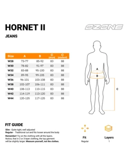 Jeansy motocyklowe Ozone Hornet II czarno-szare