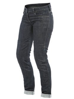 Jeansy motocyklowe damskie Dainese Denim Slim Lady Tex niebieskie