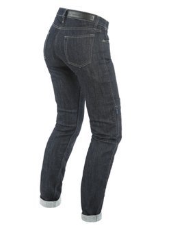 Jeansy motocyklowe damskie Dainese Denim Slim Lady Tex niebieskie