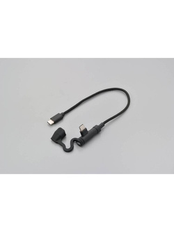 Kabel USB typu C Daytona Parts w kształcie litery L 200 mm