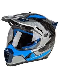 Kask adventure Klim Krios Pro Ventura szaro-niebieski