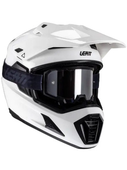 Kask adventure Leatt Kit Adv 8.5 V25 z goglami biało-czarny