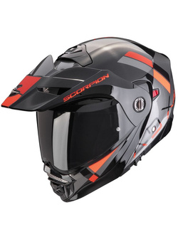 Kask adventure Scorpion ADX-2 Galane srebrno-czarno-czerwony