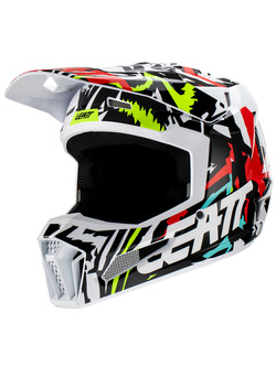 Kask dziecięcy enduro Leatt Moto 3.5 V23 Zebra