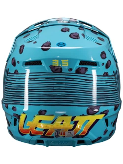 Kask dziecięcy enduro Leatt Moto 3.5 V25 Cheetah z goglami niebieski