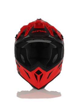 Kask enduro Acerbis Steel Carbon czarno-czerwony