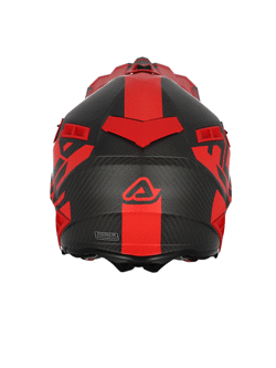 Kask enduro Acerbis Steel Carbon czarno-czerwony