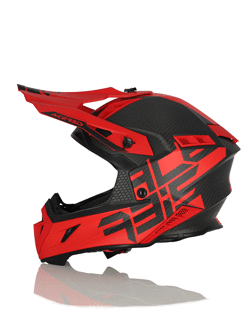 Kask enduro Acerbis Steel Carbon czarno-czerwony