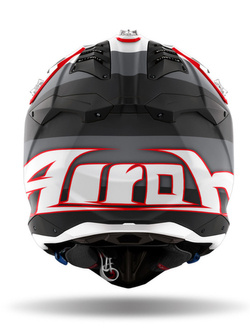 Kask enduro Airoh Aviator 3 Monarch szaro-czerwony