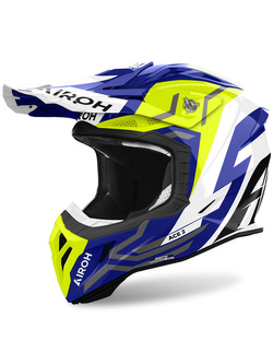 Kask enduro Airoh Aviator Ace 2 Ground niebiesko-żółty