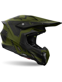 Kask enduro Airoh Twist 3 Military czano-zielony