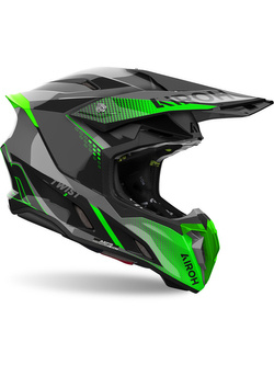 Kask enduro Airoh Twist 3 Shard szaro-zielony