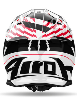 Kask enduro Airoh Twist 3 Thunder biało-czerwony