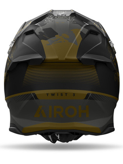 Kask enduro Airoh Twist 3 Titan czano-złoty