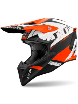 Kask enduro Airoh Wraaap Feel czarno-pomarańczowy matowy