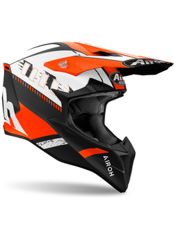 Kask enduro Airoh Wraaap Feel czarno-pomarańczowy matowy