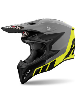 Kask enduro Airoh Wraaap Reloaded czarno-szaro-żółty