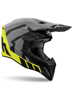 Kask enduro Airoh Wraaap Reloaded czarno-szaro-żółty